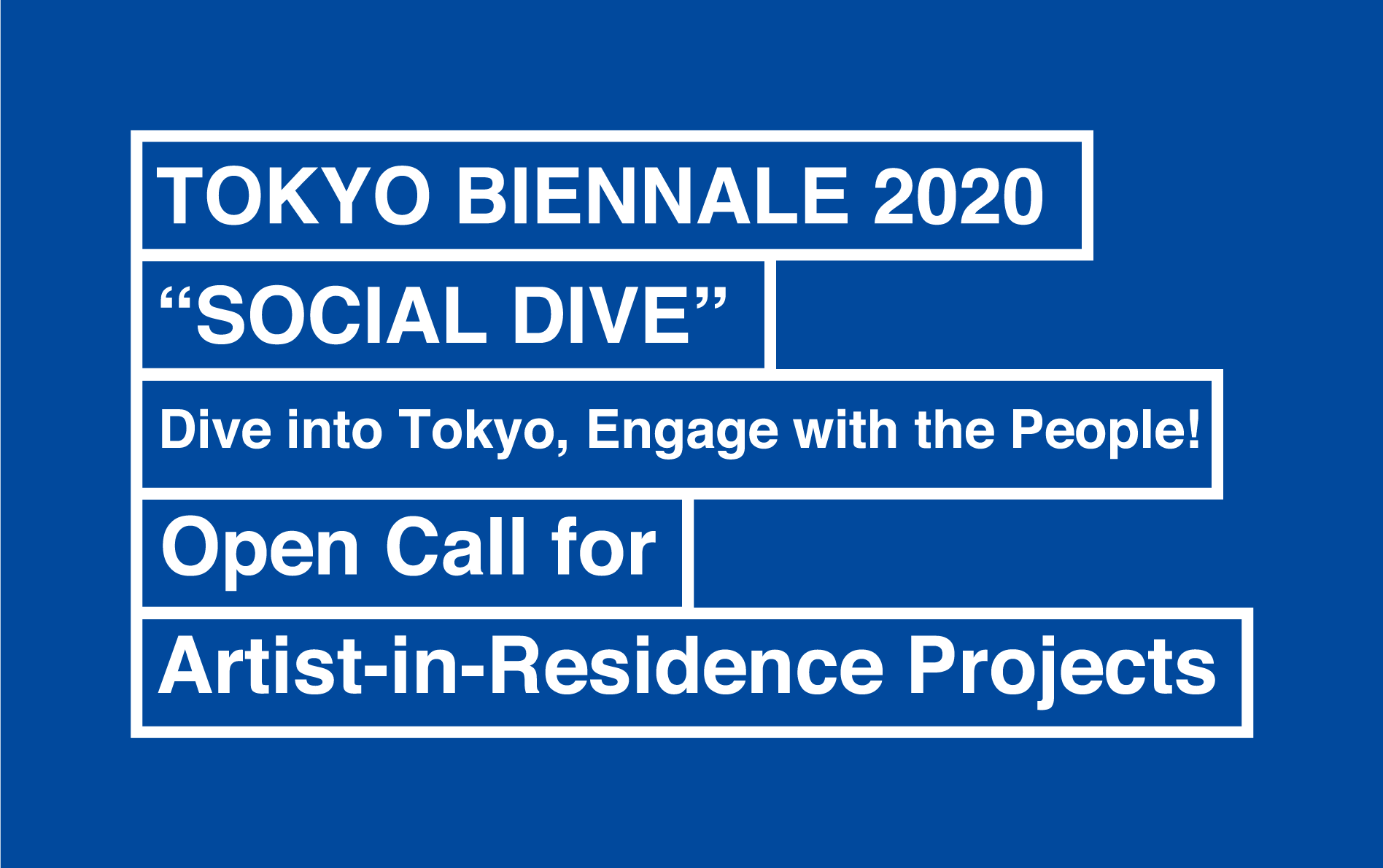 Calling for Overseas Artists to Dive into Tokyo! Apply to Create an Artist-in-Residence Project with Tokyo Biennale 2020!!